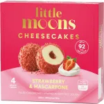 Cheesecake cu mascarpone si capsuni Little Moons, 120 g