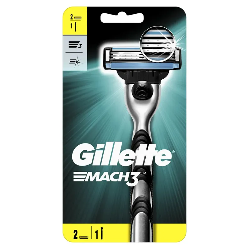 Aparate de ras Gillette Mach3, 2 rezerve