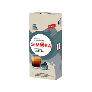Capsule cafea Gimoka Nespresso Espresso Deciso, 10 capsule, 100 g