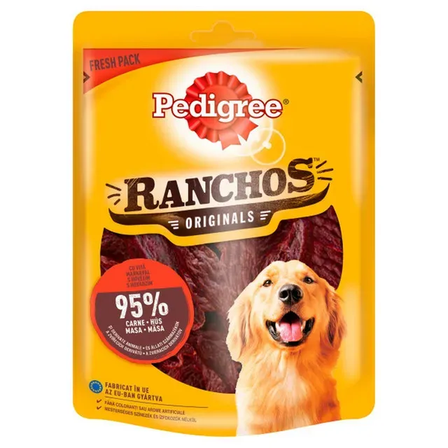 Recompense pentru caini Pedigree Ranchos, vita, 70 g