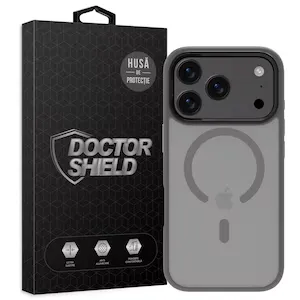 Husa de Protectie, Compatibila Apple iPhone 17 Pro, Doctor Shield Fantom, MagSafe - GRI