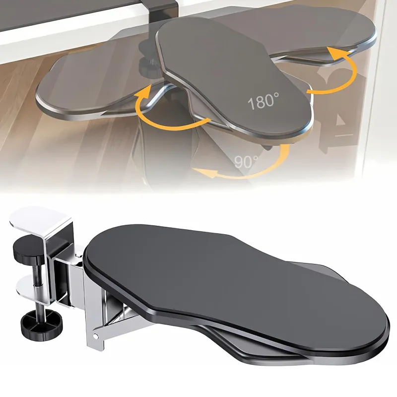 Suport Ergonomic pentru Brat, SINBINTA, Pliabil 90°, rotativ 180°, Reduce tensiunea brat, Antiderapant, Durabil si de intretinut, Confortabil si usor, Corectare postura, Pentru atat acasa, cat si la birou, ABS, 31.5x14.5cm, Negru
