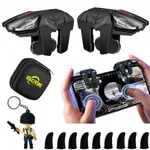 Declansatoare Mobile Telefon Controler pentru Jocuri MIKIRINI, set 13 in 1, 4 Butoane Triggere, compatibili cu PUBG / Call of Duty / Fortnite