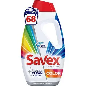 Detergent lichid SAVEX Premium Color, 2.7 l, 68 spalari