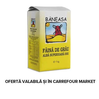 Faina alba de grau 000 Baneasa 1kg