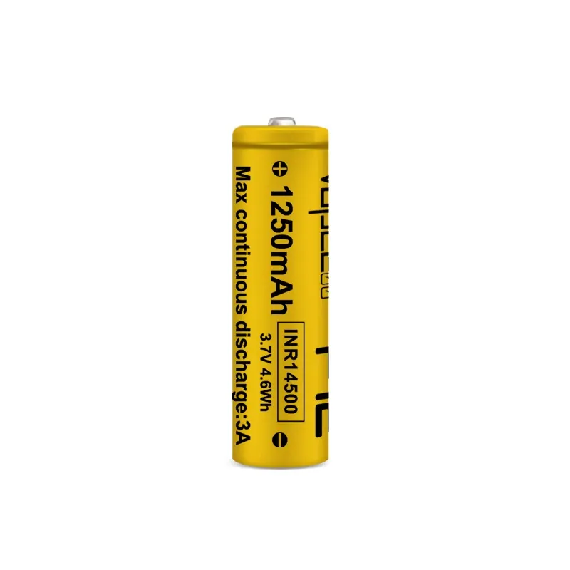Baterie Vapcell 14500 F12 1250mAh 3A cu plus convex