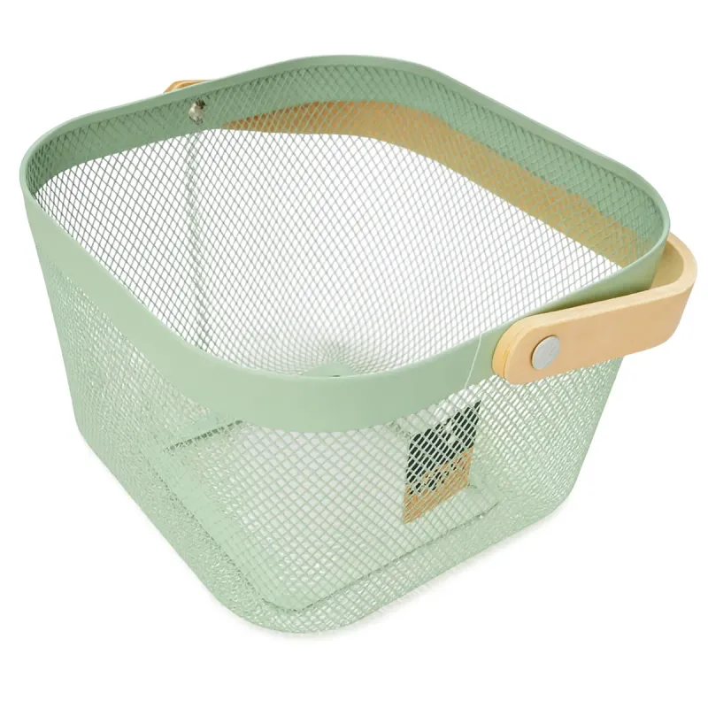 Cos cu maner Heinner Home Risa, metal, 24.5 x 24 x 17.5 cm, verde
