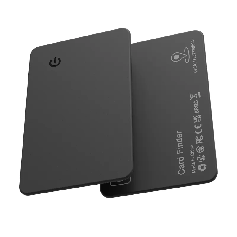Air Card Tag, inteligent, cu o dimensiune de 190mm, compatibil cu aplicatia Find My & SmartTag, Negru