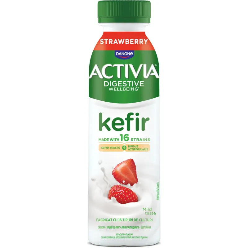 Kefir de baut Activia Capsuni, 280 g