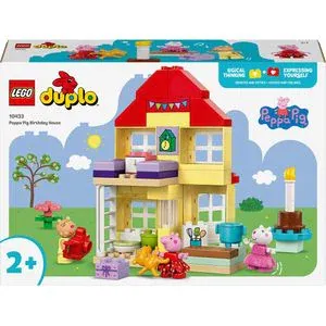 LEGO DUPLO: Casa aniversara a Purcelusei Peppa 10433, 2 ani+, 59 piese