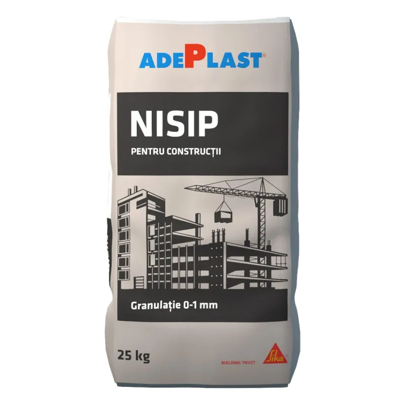 Nisip pentru constructii, Adeplast, interior / exterior, 25 kg | Dedeman