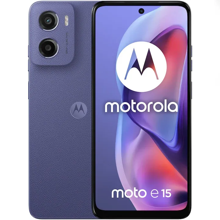 Motorola E15, Dual SIM, 2GB RAM, 64GB, Fresh Lavender