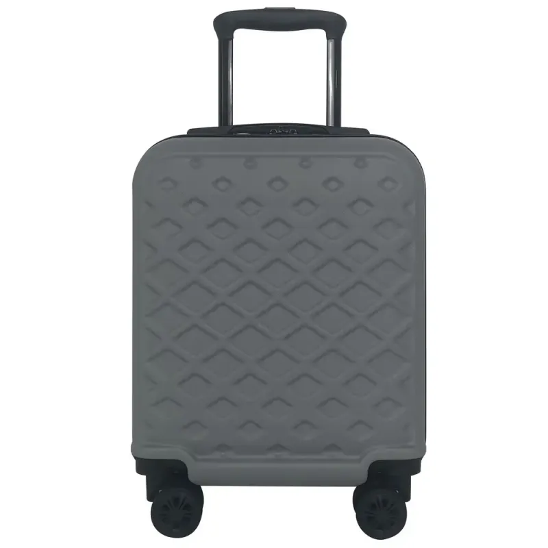 Troler cu 8 roti Carrefour Napoli, ABS, 45x32x20 cm, Gri