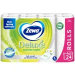 Hartie igienica Zewa Deluxe Camomile Comfort, 24 bucati, 3 straturi
