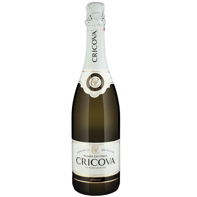Vin spumant alb demisec Cricova Traditional, 0.75 l