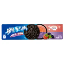 Biscuiti cu crema cu aroma de zmeura si afine 97g