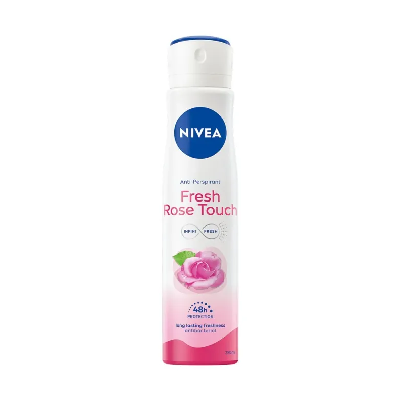 Deodorant antiperspirant Nivea Fresh Rose Touch, 250 ml
