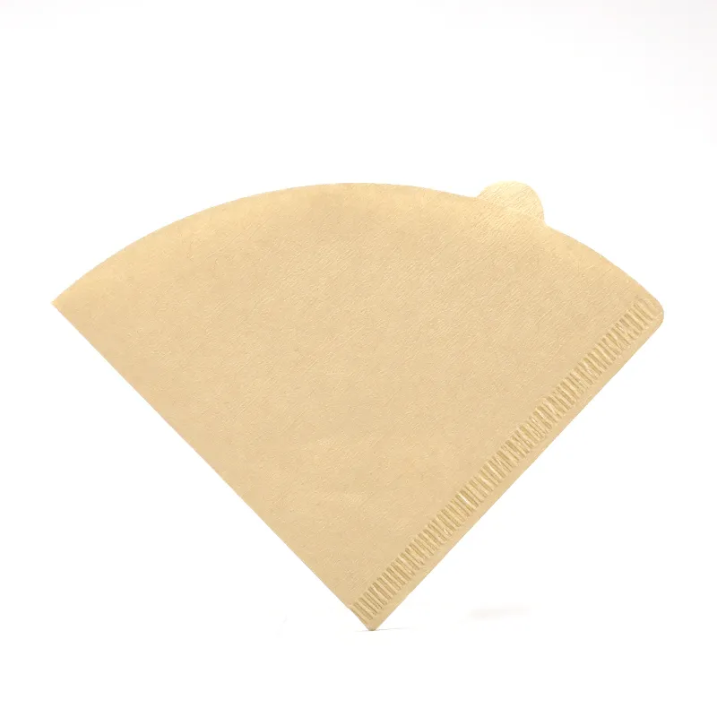 Set 100 Filtre Hartie (Stil V60), Destinat Pentru Filtru Permanent Cafea V-Shape V60, Maro