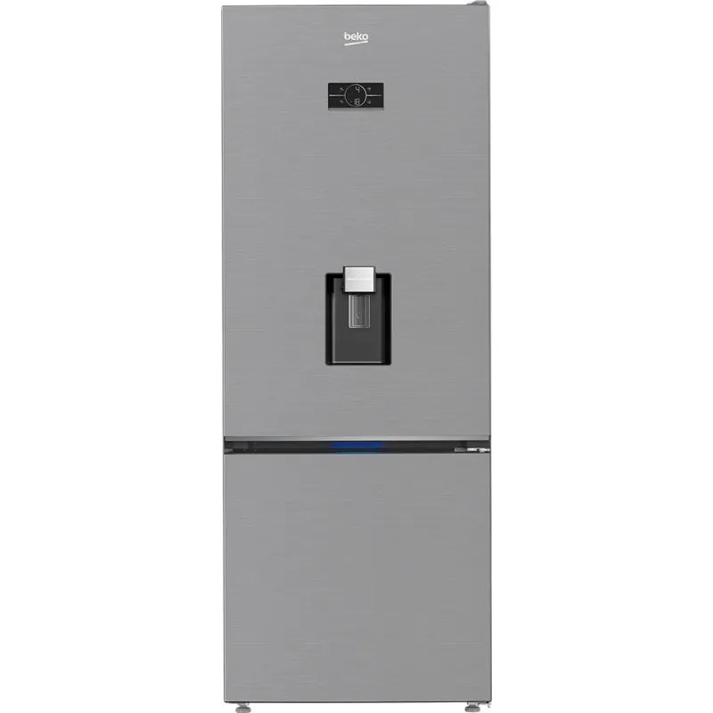 Combina frigorifica BEKO B3RCNE534HDXB, No Frost, 475 l, H 187 cm, Clasa E, Dozator apa, inox