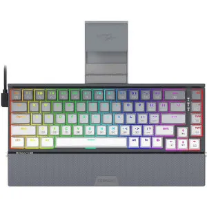 Tastatura Gaming Redragon Shaco PRO Grey RGB Mecanica Red Switch