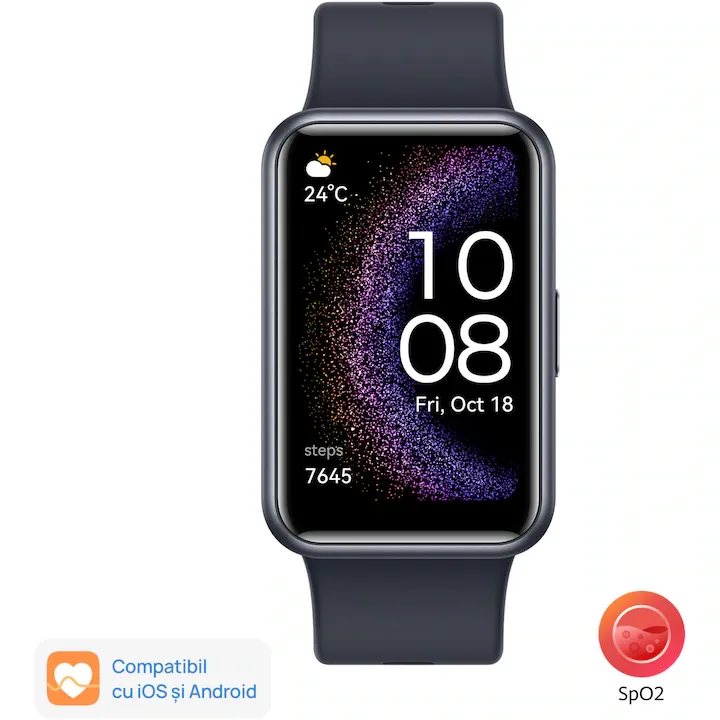 Smartwatch Huawei Watch FIT SE, Silicone Strap, Starry Black