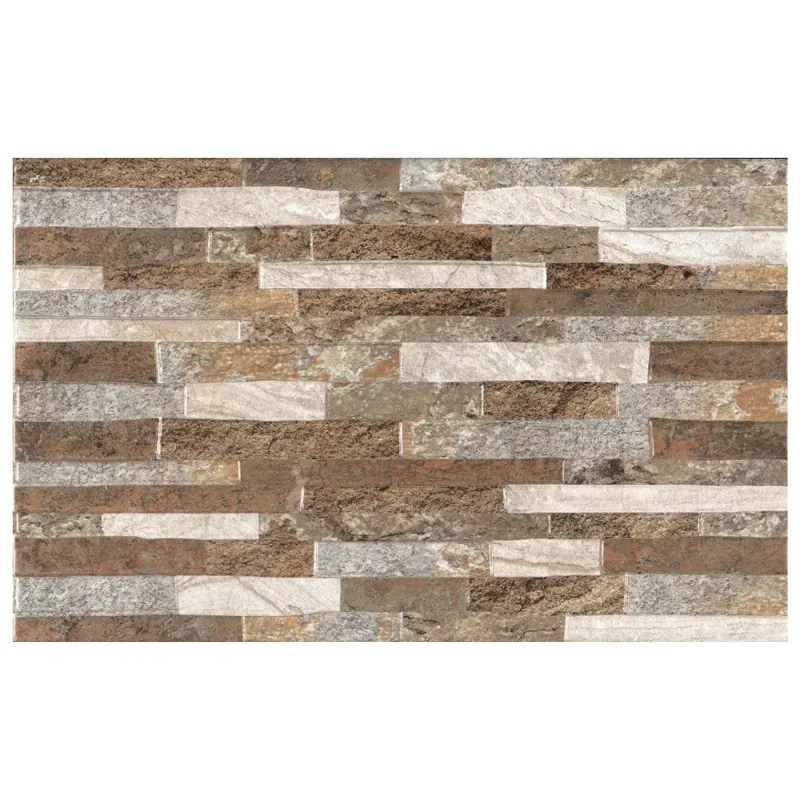 Faianta baie / bucatarie Cesarom 2042-0534 Stones, 25.2 x 40.2 cm, mata, maro