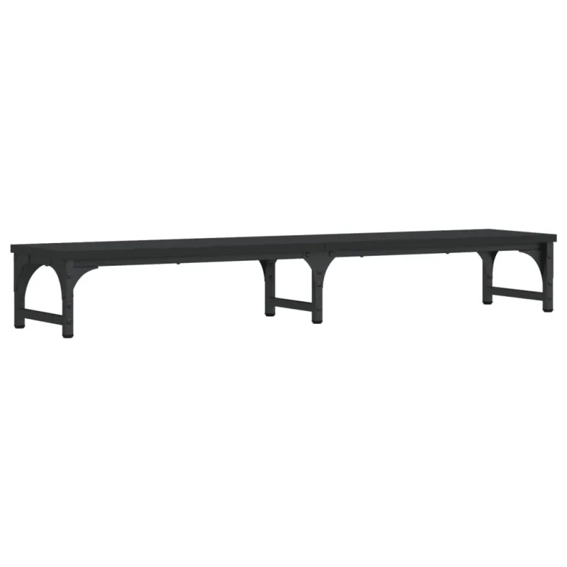 Suport pentru monitor vidaXL, negru, 105x23x15, 5 cm, lemn compozit