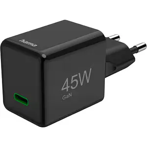 Incarcator retea HAMA 201987, 1x USB-C Power Delivery (PD) 45W, negru