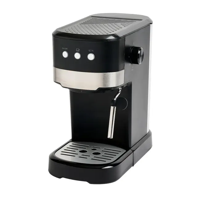 Espressor manual Qilive Q.5342, 1100W, 15 bari, capacitate 1.5 l, negru