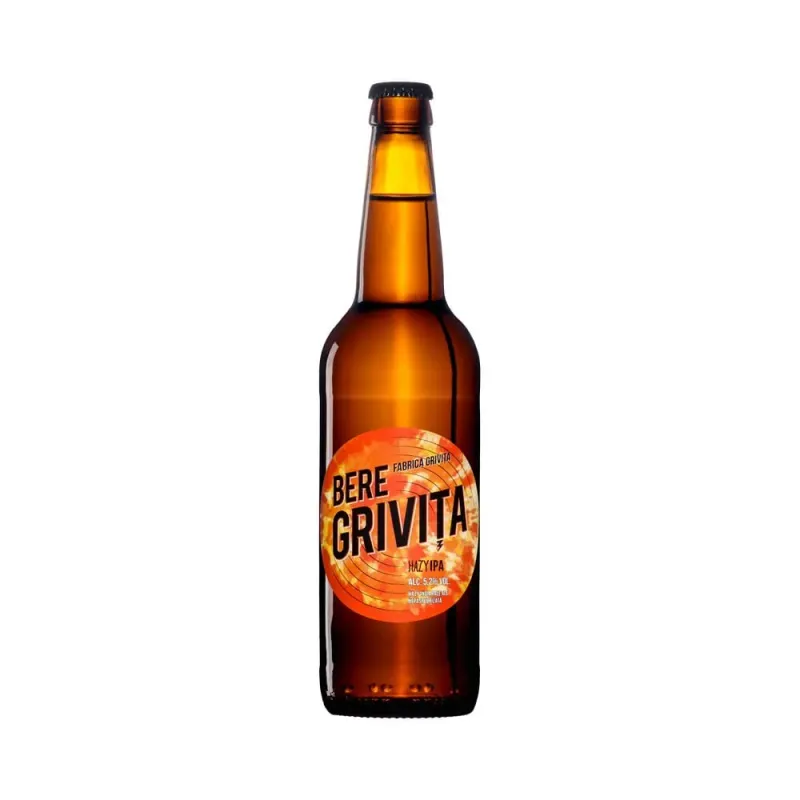 Bere aramie nepasteurizata Grivita Hazy IPA, 0.5 l Bere aramie nepasteurizata Grivita Hazy IPA, 0.5 l