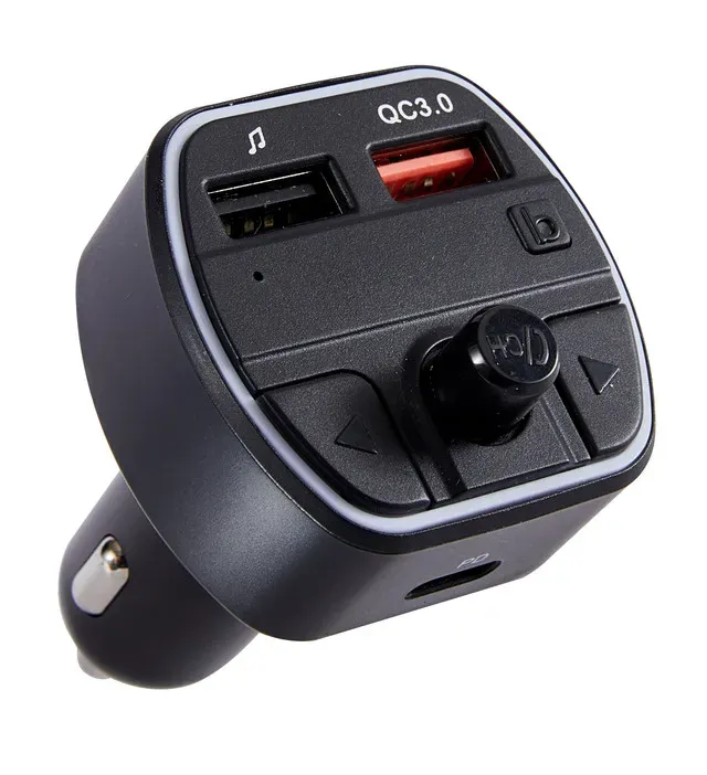 Modulator FM Qilive, USB-A/USB-C, negru