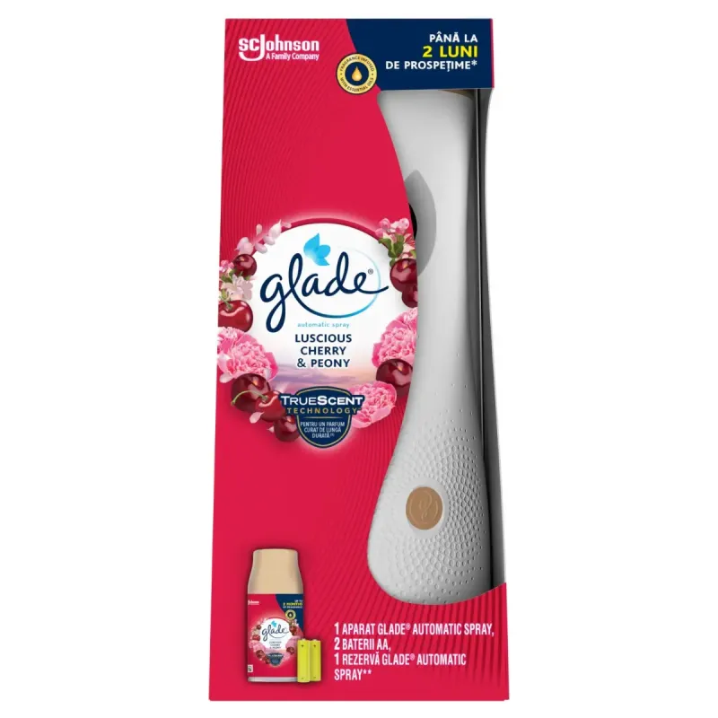 Aparat odorizant Automatic Spray Peony&Cherry Glade 269ml