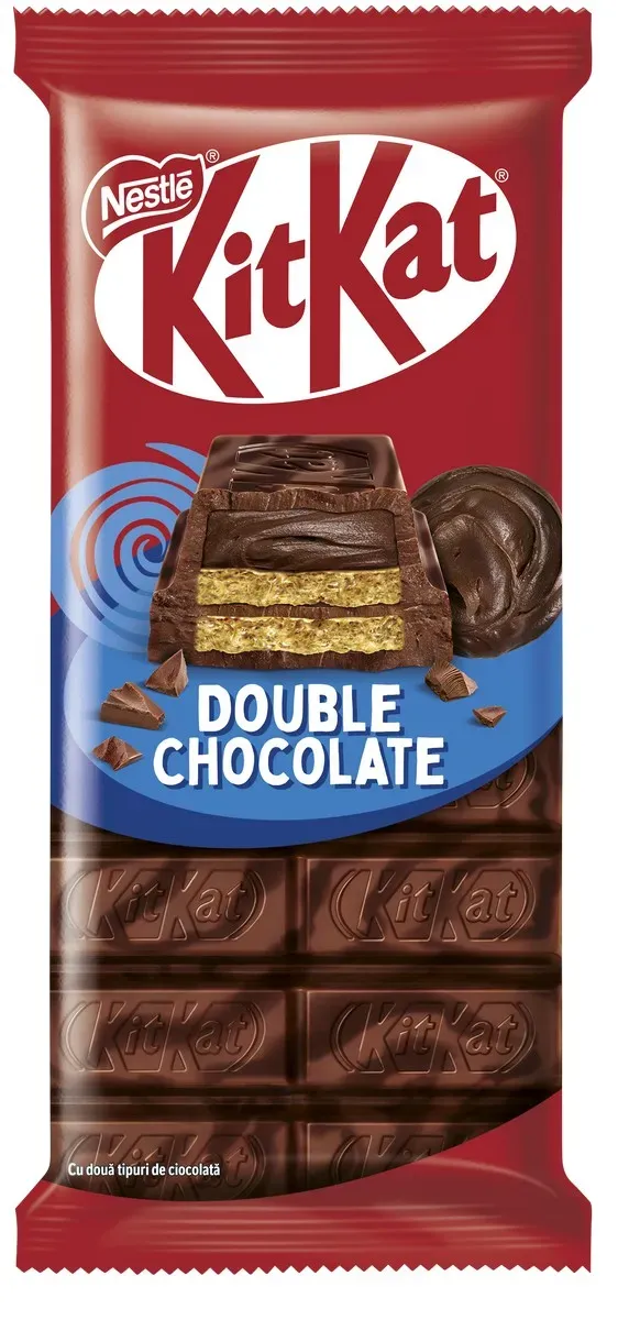 Ciocolata napolitana KitKat, cu doua tipuri de ciocolata, 99 g