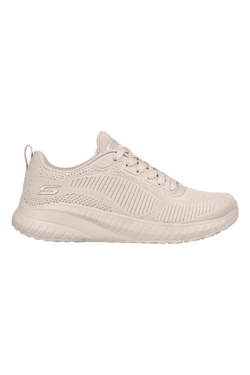 Skechers, Pantofi sport Bobs Squad Chaos, Bej deschis, 39