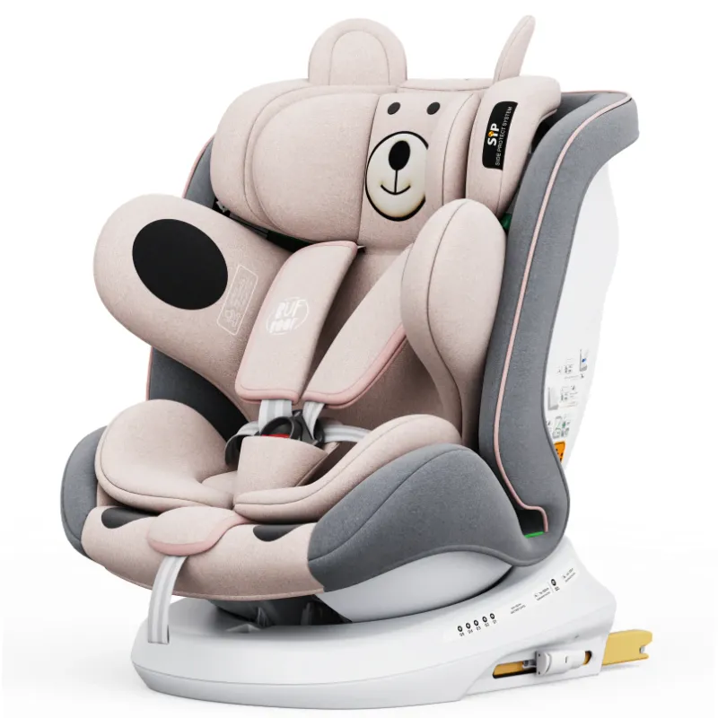 Scaun auto TWT Plus iSize Buf Boof UrsPink isofix Rotativ 360 grade Pozitie Somn 165 grade Top Tether 0-36 kg 40-150 cm