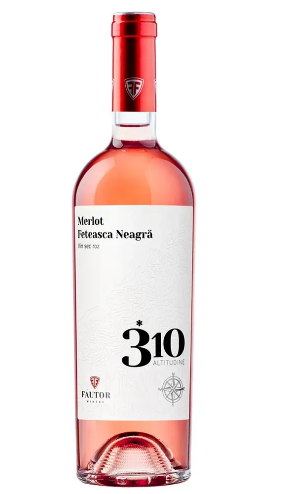 Vin rose sec Fautor 310 Altitudine, Merlot si Feteasca Neagra, 0.75 l