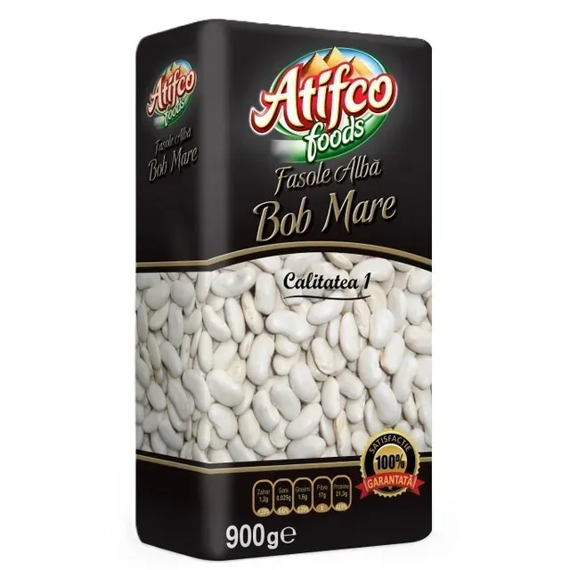Fasole alba cu bob mare Atifco, 900 g