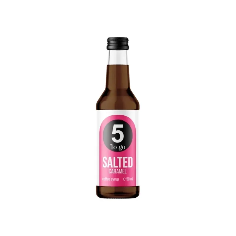 Sirop cafea 5 To Go, caramel sarat, 50 ml