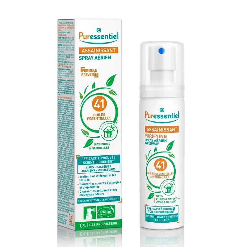 Spray de purificare a aerului cu 41 uleiuri esentiale, 75 m : Farmacia Tei online
