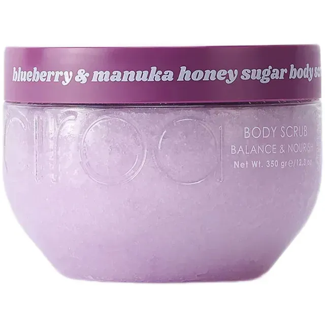 Scrub pentru corp cu afine si miere de manuka Ciroa, 350 ml