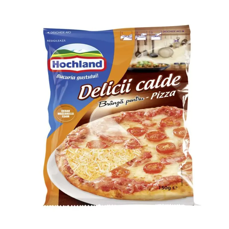 Branza rasa pentru pizza Hochland, 150 g