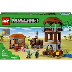 LEGO Minecraft - Avanpostul Jefuitorului si Distrugator 21278, 665 piese