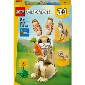 LEGO Creator 3in1: Iepuras dragalas 31162, 8 ani+, 326 piese