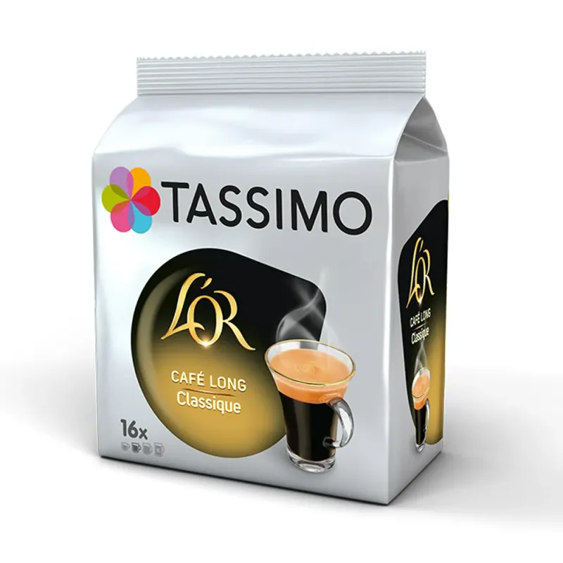Capsule cafea L'Or Long Classic, compatibile Tassimo, 16 capsule