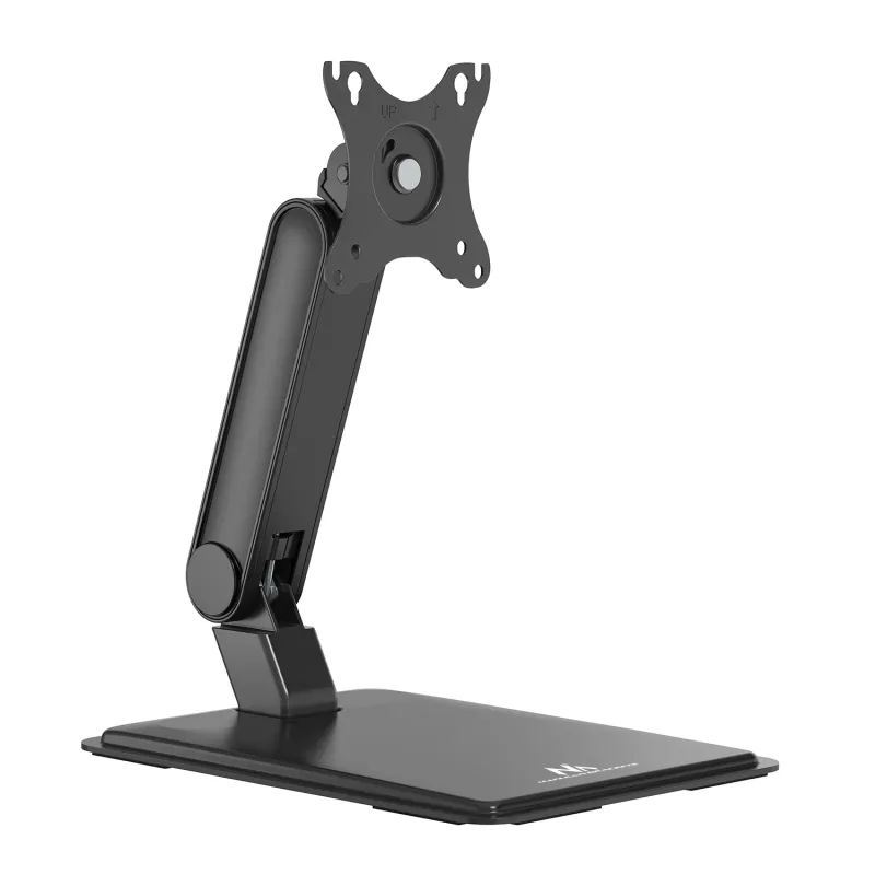 Suport birou Maclean MC-989 pentru monitor 17-32", max. 8 kg, VESA 75x75/100x100, reglabil in inaltime 118-297 mm, inclinare -15°/+100°, rotatie ±180°, negru
