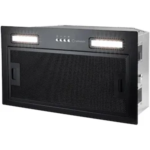 Hota incorporabila Turbionaire Selena 50 Black, Motor 594 mc/h, Iluminare LED 3200K, 3 viteze, Control electronic, Filtru grasimi Aluminiu in 5 straturi