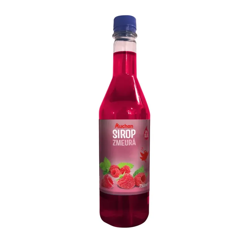 Sirop de zmeura Auchan, 0.75 l