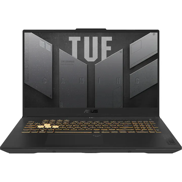 Gaming ASUS TUF F17 FX707VJ, Intel Core i5 210H, 16GB, 1TB SSD, nVidia GeForce RTX 3050 6GB, Negru/Gri, 17.3" FHD 144Hz