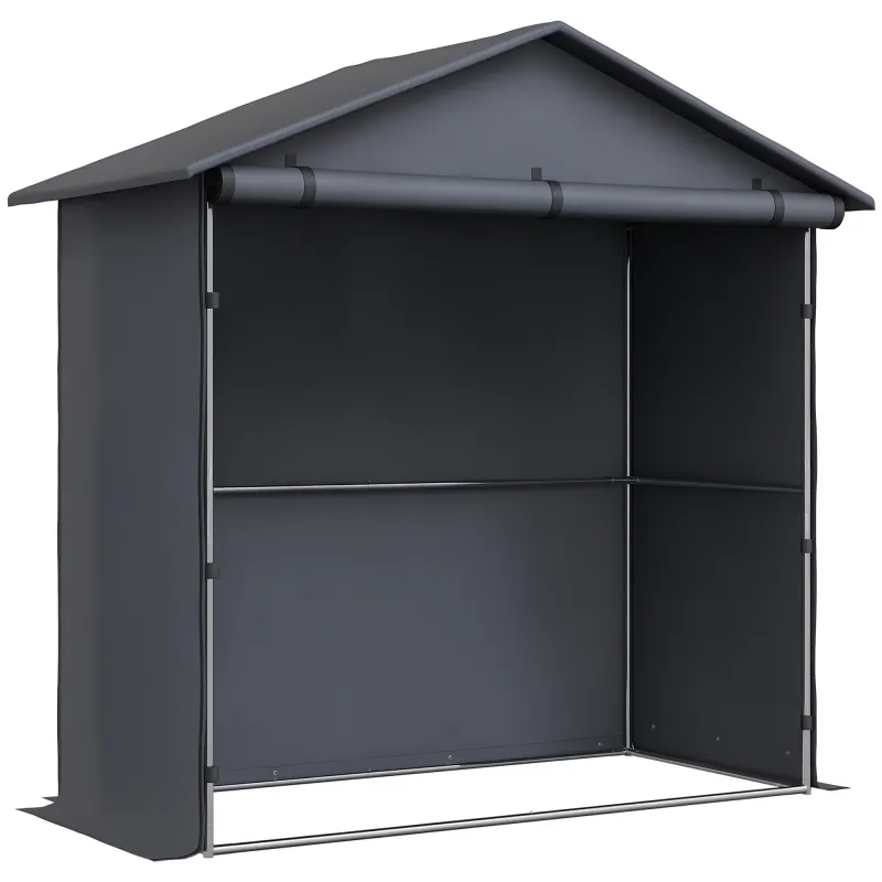 Sopron, 112x200x200cm, Tesatura Oxford 420D, pentru biciclete, Gri