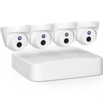 Kit supraveghere video de interior, NVR PoE+ cu 4 camere conch 2K
